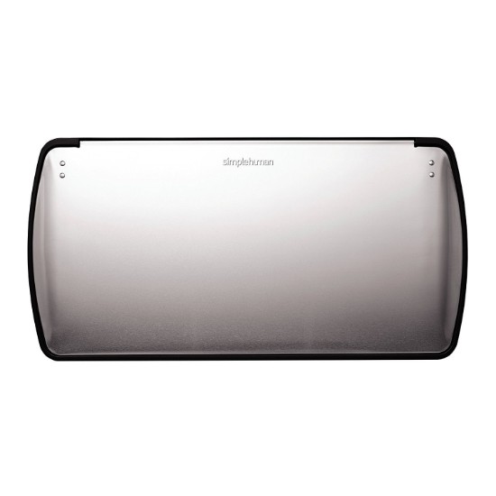 Cos de gunoi dreptunghiular, cu pedala, 50 L, inox, Brushed - simplehuman