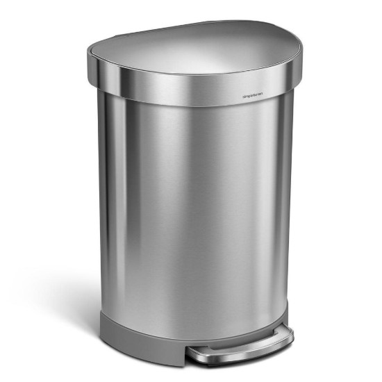 Cos de gunoi cu pedala, 60 L, inox, Brushed - simplehuman