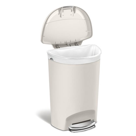 Cos de gunoi cu pedala, 50 L, plastic - simplehuman