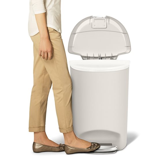 Cos de gunoi cu pedala, 50 L, plastic - simplehuman