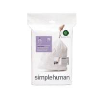 Saci de gunoi cod C, 10-12 L/ 20 buc, plastic - simplehuman