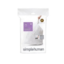 Saci de gunoi cod F, 25 L/ 20 buc, plastic - simplehuman