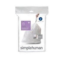 Saci de gunoi cod J, 30-45 L/ 20 buc, plastic - simplehuman