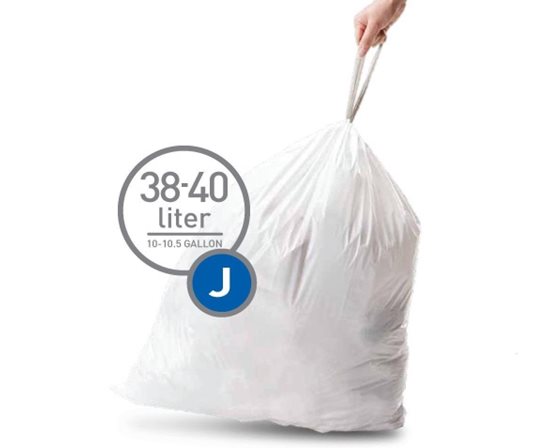 Saci de gunoi cod J, 30-45 L/ 20 buc, plastic - simplehuman
