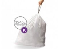 Saci de gunoi cod K, 35-45 L/ 20 buc. plastic - simplehuman