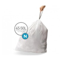 Saci de gunoi cod N, 45-50 L/ 20 buc, plastic - simplehuman