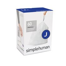 Saci de gunoi cod J, 30-45 L/ 60 buc. plastic - simplehuman