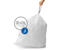 Saci de gunoi cod J, 30-45 L/ 60 buc., plastic - simplehuman