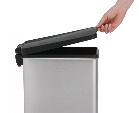 Cos de gunoi cu pedala, 10 L, inox, Brushed - simplehuman