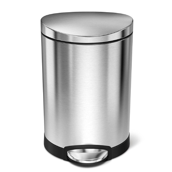 Cos de gunoi cu pedala, 6 L, inox, Brushed - simplehuman