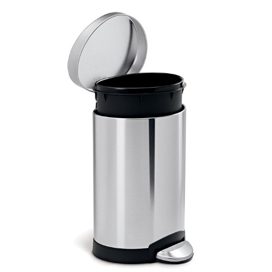 Cos de gunoi cu pedala, 6 L, inox, Brushed - simplehuman
