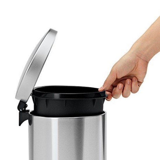 Cos de gunoi cu pedala, 6 L, inox, Brushed - simplehuman