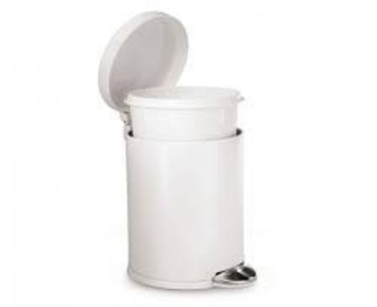 Cos de gunoi cu pedala, 4,5 L, inox, White - simplehuman