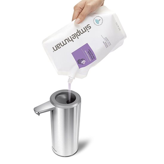 Dozator cu senzor, pentru sapun lichid, 266 ml, Brushed - simplehuman