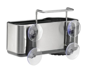 Suport accesorii de bucatarie, 3 compartimente, inox - simplehuman