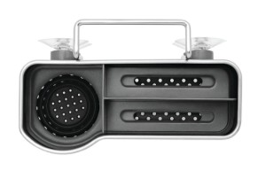 Suport accesorii de bucatarie, 3 compartimente, inox - simplehuman