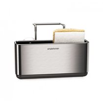 Suport accesorii de bucatarie, 2 compartimente, inox - simplehuman