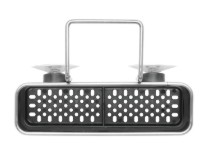 Suport accesorii de bucatarie, 2 compartimente, inox - simplehuman