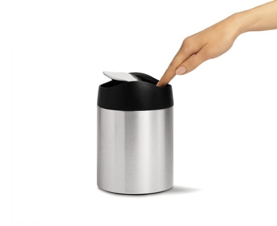 Mini-cos de gunoi pentru masa, 1,5 L, Brushed - simplehuman