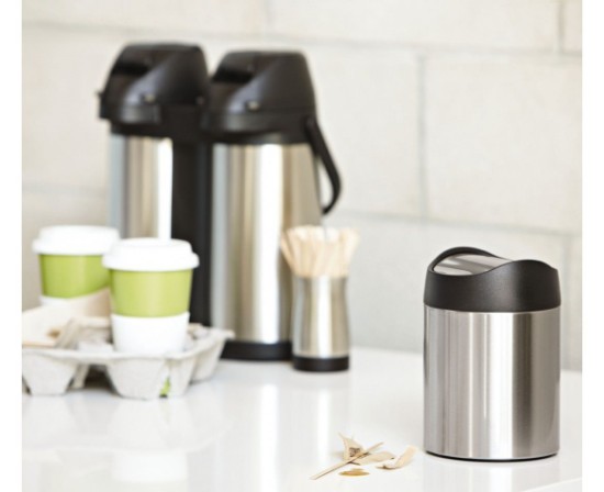Mini-cos de gunoi pentru masa, 1,5 L, Brushed - simplehuman