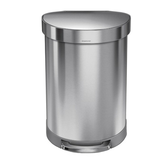 Cos de gunoi cu pedala, 60 L, inox, Brushed - simplehuman