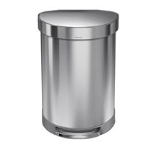 Cos de gunoi cu pedala, 60 L, inox - simplehuman