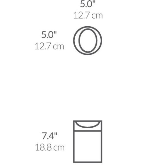 Mini-cos de gunoi pentru masa, 1,5 L, Brushed - simplehuman