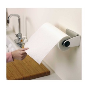 Suport rola prosoape de bucatarie, 33,3 cm, inox - simplehuman