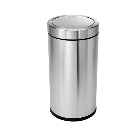 Cos de gunoi, cu capac batant, 55 L, inox, Brushed - simplehuman