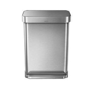 Cos de gunoi cu pedala, 55 L, inox, Brushed - simplehuman