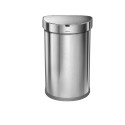 Cos de gunoi cu senzor, semi-rotund, 45 L, inox, Brushed - simplehuman
