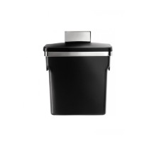 Cos de gunoi, 10 L, plastic, Negru - simplehuman