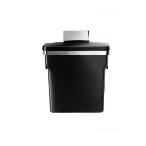 Cos de gunoi, 10 L, plastic, Negru - simplehuman