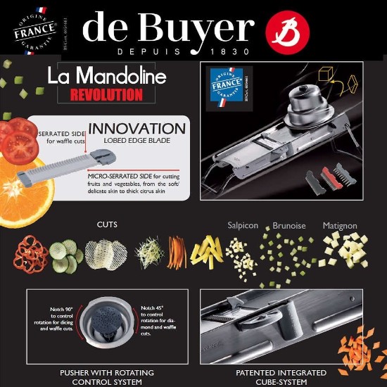 Mandolina legume si fructe "Revolution Master" - de Buyer