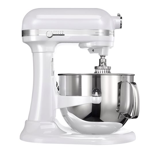 Mixer cu bol 6.9L, Artisan, Model 7580, Frosted Pearl - KitchenAid