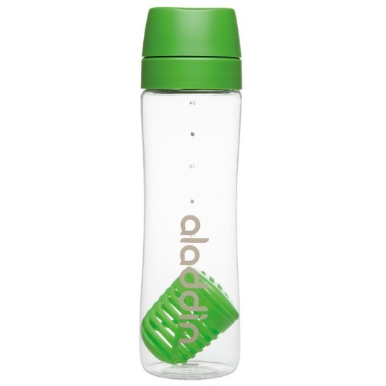 Sticla plastic cu infuzor, 700ml, Verde - Aladdin