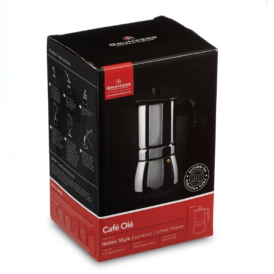 Espressor inox, 240 ml, "Cafe Ole Classic" - Grunwerg