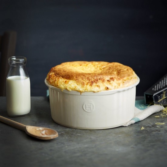 Tava pentru souffle, ceramica, 23 x 21,5 cm/2,2 l, Clay - Emile Henry