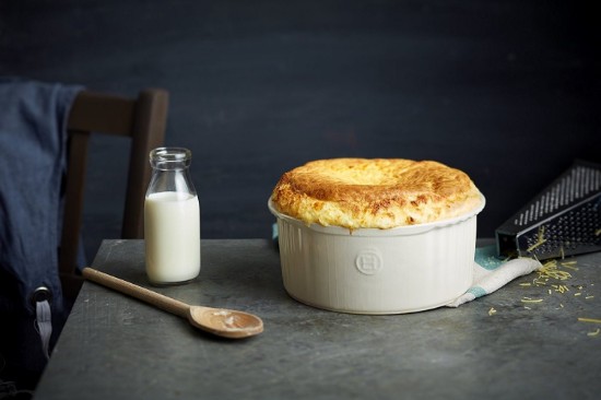 Tava pentru souffle, ceramica, 23 x 21,5 cm/2,2L, Clay - Emile Henry