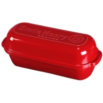 Vas pentru paine Batard, ceramica, 39x16,5cm/4,5L, Burgundy - Emile Henry