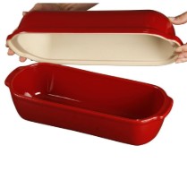 Vas pentru paine Batard, ceramica, 39x16,5cm/4,5L, Burgundy - Emile Henry