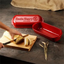 Vas pentru paine Batard, ceramica, 39x16,5cm/4,5L, Burgundy - Emile Henry
