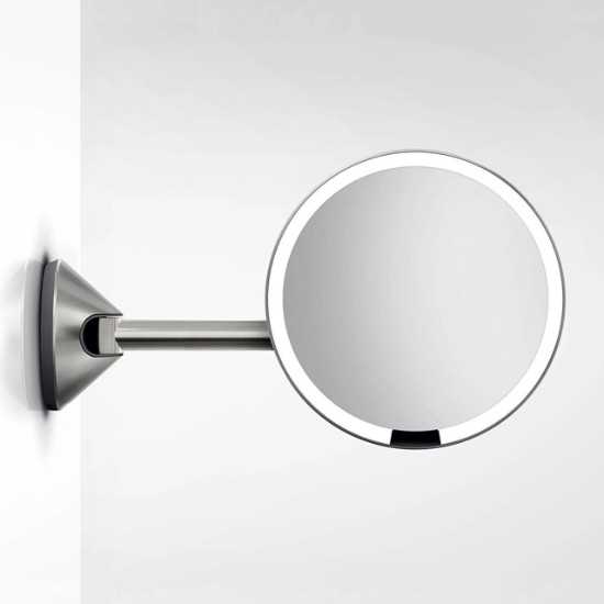 Oglinda cosmetica de perete, cu senzor, 23 cm - simplehuman