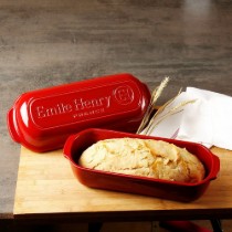 Vas pentru paine Batard, ceramica, 39x16,5cm/4,5L, Burgundy - Emile Henry