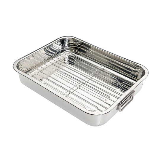 Tava inox cu gratar detasabil, 38 x 27,5 cm - Kitchen Craft