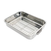 Tava pentru friptura, inox, 38 x 27,5 cm - Kitchen Craft