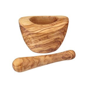 Mojar cu pistil, lemn de maslin, 13 cm - Kitchen Craft