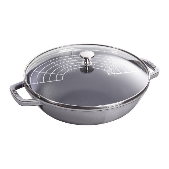 Tigaie wok, fonta, 30cm, Graphite Grey - Staub