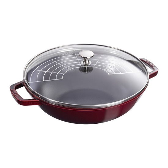 Tigaie wok, fonta, 30cm, Grenadine - Staub