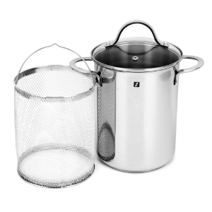 Oala pentru sparanghel/paste, inox, 16cm/4,2L - Zokura